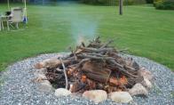 starting the bonfire!  yay! by Irene Petree